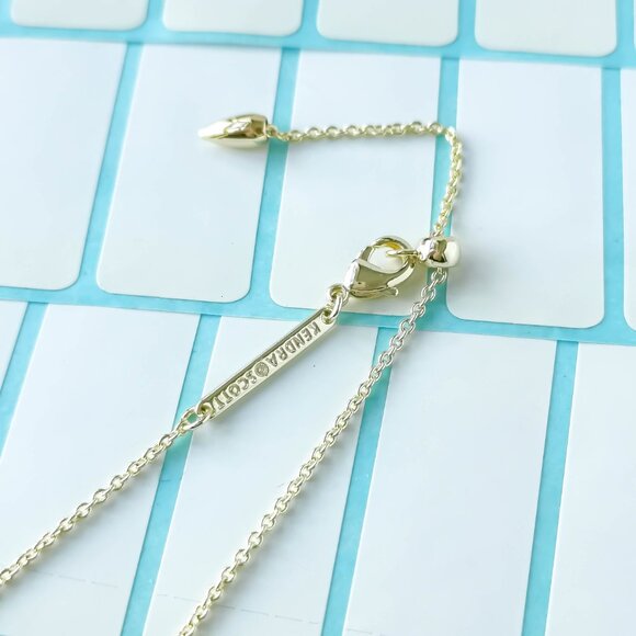 Kendra Scott Haven Heart Multi Mix Enamel Gold Strand Necklace with dust bag - Picture 3 of 3